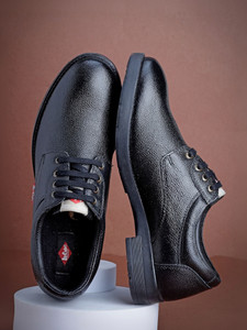 LEE COOPER Leather Derby Lace-Up Lightweight Comfort Trendy Premium Office/Party Derby For Men