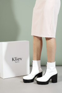 Kliev Paris KLIEV PARIS Women's Boots | Faux Leather, Trendy, Comfortable, Zipper Boots Boots For Women