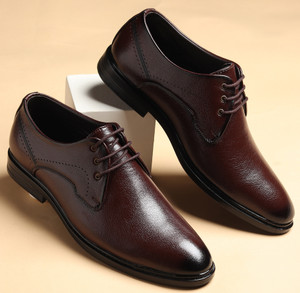 Zixer Oxford Derby Formal Shoes/Corporate Formal party Wear/Office Mid-Top Formal Shoe Lace Up For Men