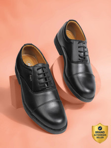 Bata Men's Black Oxford Formal Shoes - Image 6