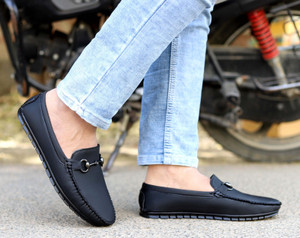 Jactooz JACTOOZ New stylish & Comfortable Primium Loafers For Men (Black) Loafers For Men