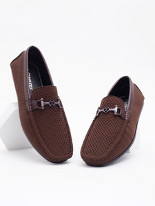 BIG FOX Eco Friendly Knitted|Flexible| Durable Buckle Loafers For Men
