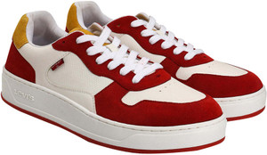 LEVI'S Men's Red Colorblock Sneakers Sneakers For Men