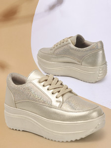 VENDOZ GLITTERY PARTY WEDDING AND CASUAL WEAR HIGH HEEL Sneakers For Women