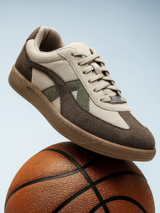 BEWAKOOF Rippers Sienna Color Block Low-Top Sneakers For Men