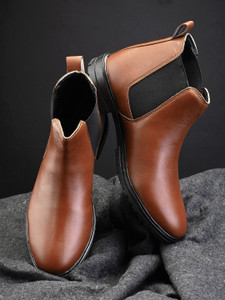 BOLLERO Genuine Synthic Chelsea | Soft Cushioned Insole Boots For Men