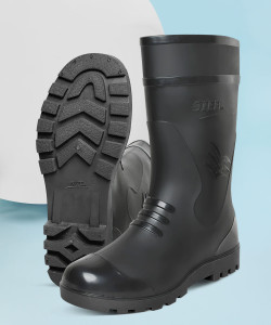 FOOT TRENDS Gumboot For Men Flexible PVC, 12-inch Labour/Worker Purpose for Men, Boots For Men