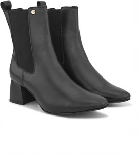 El Paso EL PASO Women Black Faux Leather Casual Chelsea Boots Boots For Women