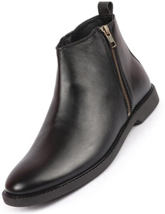 FAUSTO High Ankle Fashion Trend Classic Zipper Boots For Men
