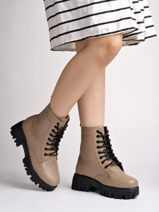 SHOETOPIA Smart Casual Mid Top Boots For Women & Girls Boots For Women