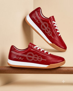 Street Bird Men's Casual Red Lace-Up Sneakers - Image 6