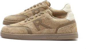 Rare Rabbit Men Orla Beige Lace-Up Closure Suede Sneaker Sneakers For Men