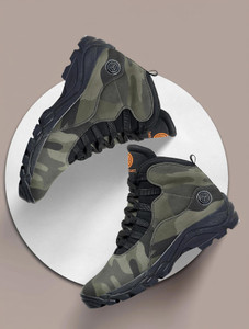 bacca bucci WOLF Adaptive Smart Cushioning High-Top Boots for Hiking, Camping & Trekking Boots For Men