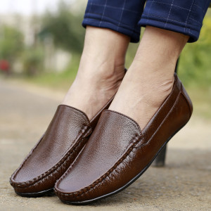 HERE&NOW Men's Latest Formal Slip-on Loafer Shoes Slip On For Men