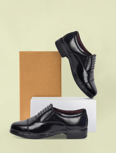Joker Comfortable & Stylish Oxford Fromal Shoe suitable with formal look.Formal Slip ons Without Lace Shoes BLACK(06) Slip On For Men