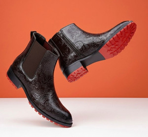 BXXY Brown Paisley Chelsea Boot - Image 6