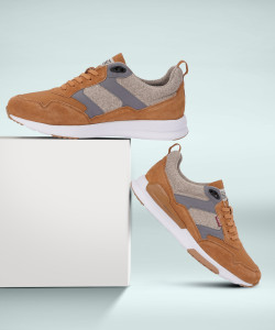 LEVI'S Men's Brown Color Block Sneakers Sneakers For Men