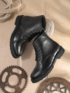 Roadster Roadster Women Black Faux Leather Casual Lace Up Boots Boots For Women