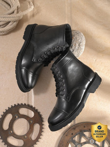 Roadster Roadster Women Black Faux Leather Casual Lace Up Boots Boots For Women