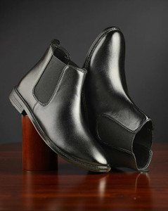 lymn Synthetic Leather Lightweight Comfortable Slip On Chelsea Boots Men Boots For Men