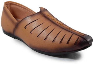 house of common Nagra Juti Casual Sandals Shoes Mocassin For Men Mojaris For Men