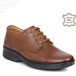Zoom Shoes Genuine Leather Lace-Up Lightweight Stylish & Comfortable for All-Day Wear Corporate Casuals For Men