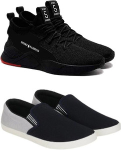 HOTSTYLE Canvas Shoes Sneakers Casuals Boots Slip On Sneakers