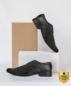 RED CHIEF RC3496 001 Black Derby Shoes - Image 6