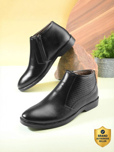 PROVOGUE Formal Boots for Men |Arch Fit Shoes |But Shoes |Corporate Casual Shoes |Chelsi Slip On For Men