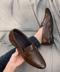 JAMARION Synthetic Leather Casual Loafers For Men