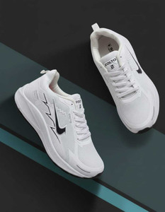 zolto Zolto White Comfortable and Lightweight Sports Shoes For Men