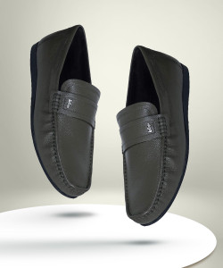 LEE COOPER Leather Casual Slip-On Stylish Lightweight and Comfortable Daily Wear Loafers For Men