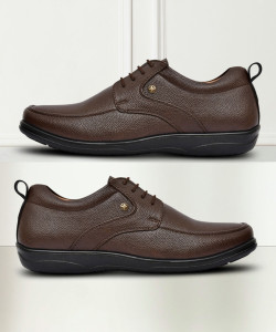 Restroad Brown formal shoe for Mens Lace Up For Men