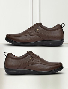 Restroad Brown formal shoe for Mens Lace Up For Men