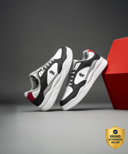 RED TAPE Black and White Shoes for Men - Image 6
