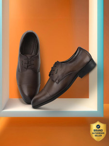 WOODLAND Formal Office Wear Leather Premium Comfortable Lace Up For Men