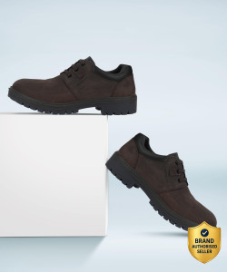 WOODLAND Men's Lace Up Casual Shoes - Image 6