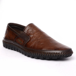 BUCKAROO Nardo Genuine Leather Slip On Sneakers For Men