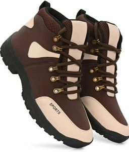 ESHANO High Top Boots for Men Brown - Image 6