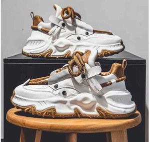 LAXYASH WHITE PREMIUM QUALITY SNEAKERS Walking Shoes For Men