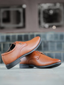 LIBERTY Fortune HOL-130E Formal Slip-on Shoes With PU Upper | PVC Sole Lacing Derby For Men