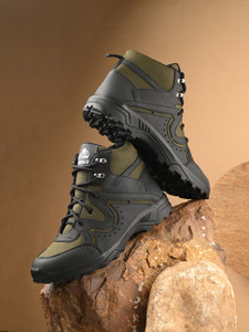leo's Fitness shoes Leo's Fitness Outdoor Trekking & Hiking Anti-Slip, Lightweight Boots for Men पुरुषों के लिए बूट्स