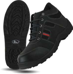 Elecant PVC Safety shoes with steel toes for warehouse, industrial and construction use Boots For Men