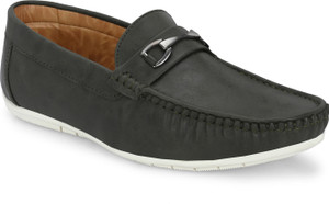 Azzaro Black Driving Shoes For Men