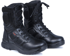 ICEBULL LEATHER ICEBULL LEATHER 100% GENUINE LEATHER COMMANDO BOOTS FOR MEN पुरुषों के लिए बूट्स