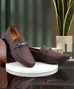 WUGATTI 100% Pure Leather Stylish Partywear Premium Quality Standard Casual Loafers For Men