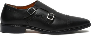 LOUIS STITCH Handmade Italian Leather Double Monk Strap Formal Slip On Shoe for Men- 8 UK Monk Strap For Men