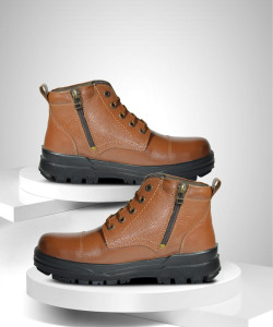 TSF Leather Police Zip Boot for Men (TSF Original) Boots For Men