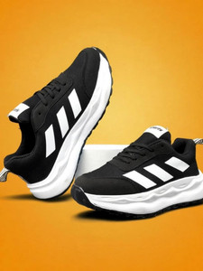 TERFILL Stylish Black Lightweight Sport Running Walking Casual Shoes Eva Sole Sneakers For Men