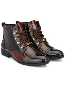 Vellinto Royal Look Party Wear ll Casual ll Latest Patent Leather Boots for Men Boots For Men